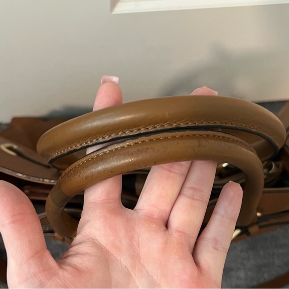 Michael Kors Tan Leather Hamilton Satchel - Picture 8 of 8